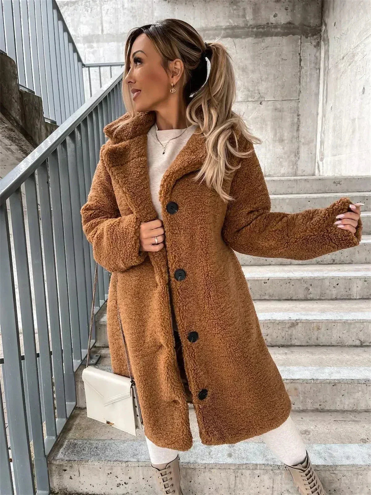 Aimée™ | Manteau teddy